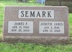 The grave of James and Judith, Clinton,  Lenawee County, MI