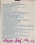 "My Shit, My Love" an unpublished poem by Walasse Ting from a series dedicated to Nela Arias (1961)