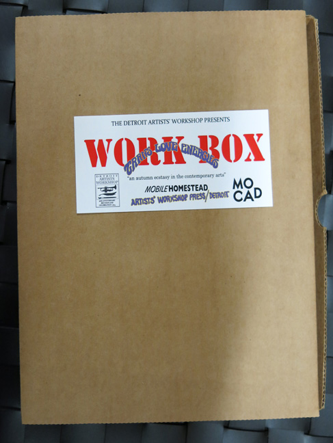 All contents of the Work Box are contained in a heavy duty cardboard book box.