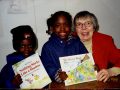 Author Ann Tompert with friends