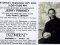 Jerry Pinkney announcement card, 2002