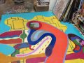 Kevin Weeder's fabulous floor mural.