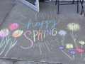 Gabby's sidewalk chalk artistry.