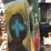Barry Roth:  Cereal Box painting (dog, sun, pandemic man) - Image 2