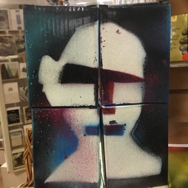 Barry Roth: Cereal Box painting (set of four, pandemic man)