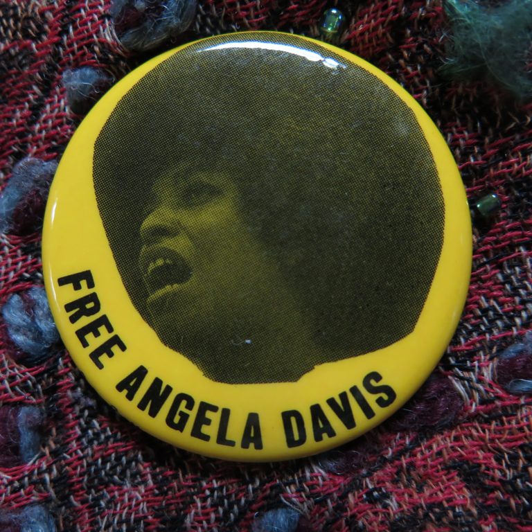 Free Angela Davis Button