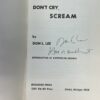 Don't Cry, Scream  by Don L. Lee (signed) - Image 2