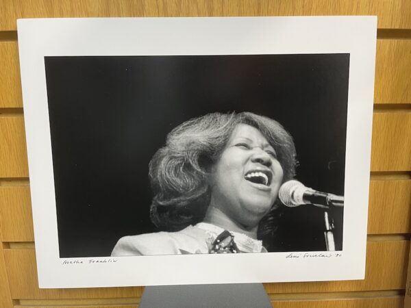 Aretha Franklin portrait by Leni Sinclair (signed)