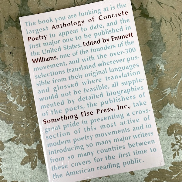 An Anthology of Concrete Poetry (2014 reprint)