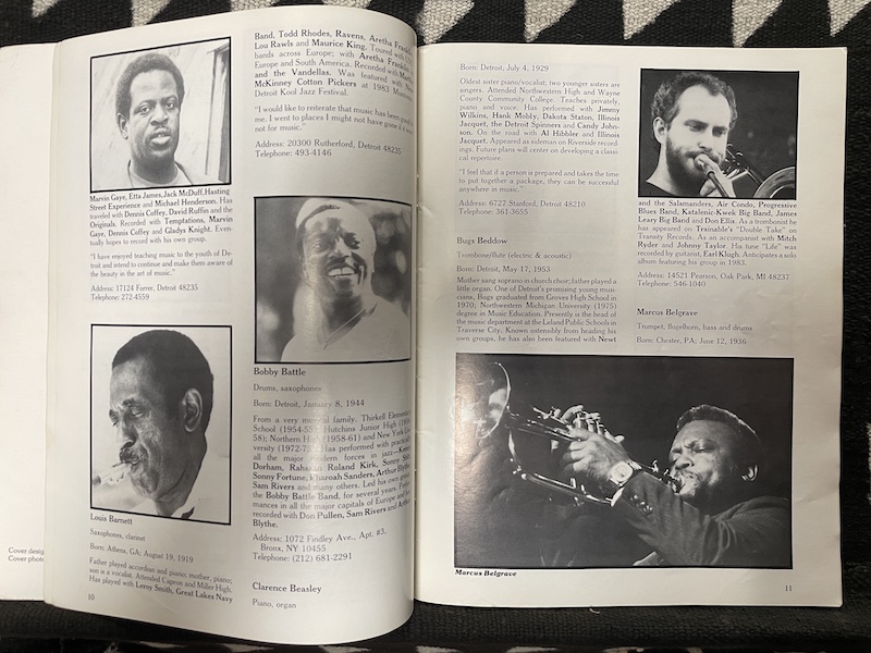 Detroit Jazz Who's Who by Herb Boyd & Leni Sinclair - Image 3
