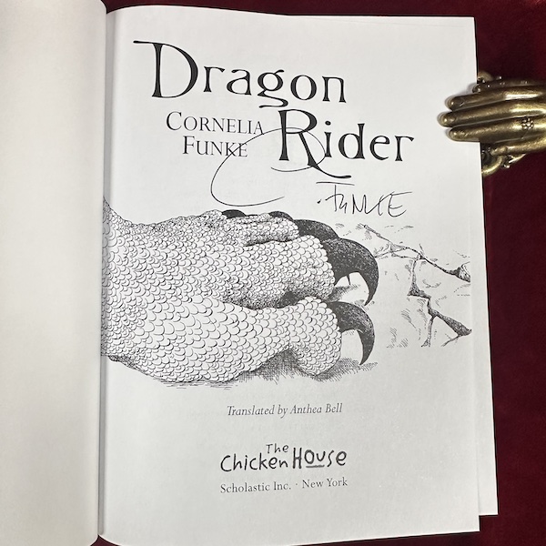 Dragon Rider by Cornelia Funke (signed first printing, mint) - Image 3