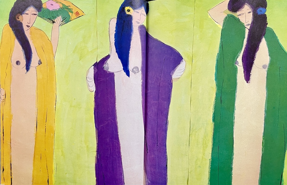 Rice Paper Painting by Walasse Ting - Image 3