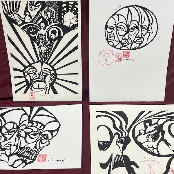 Stephen Ligosky: Four silkscreen prints