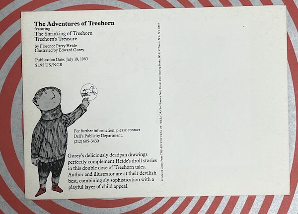 Edward Gorey Dell Treehorn Postcard - Image 2