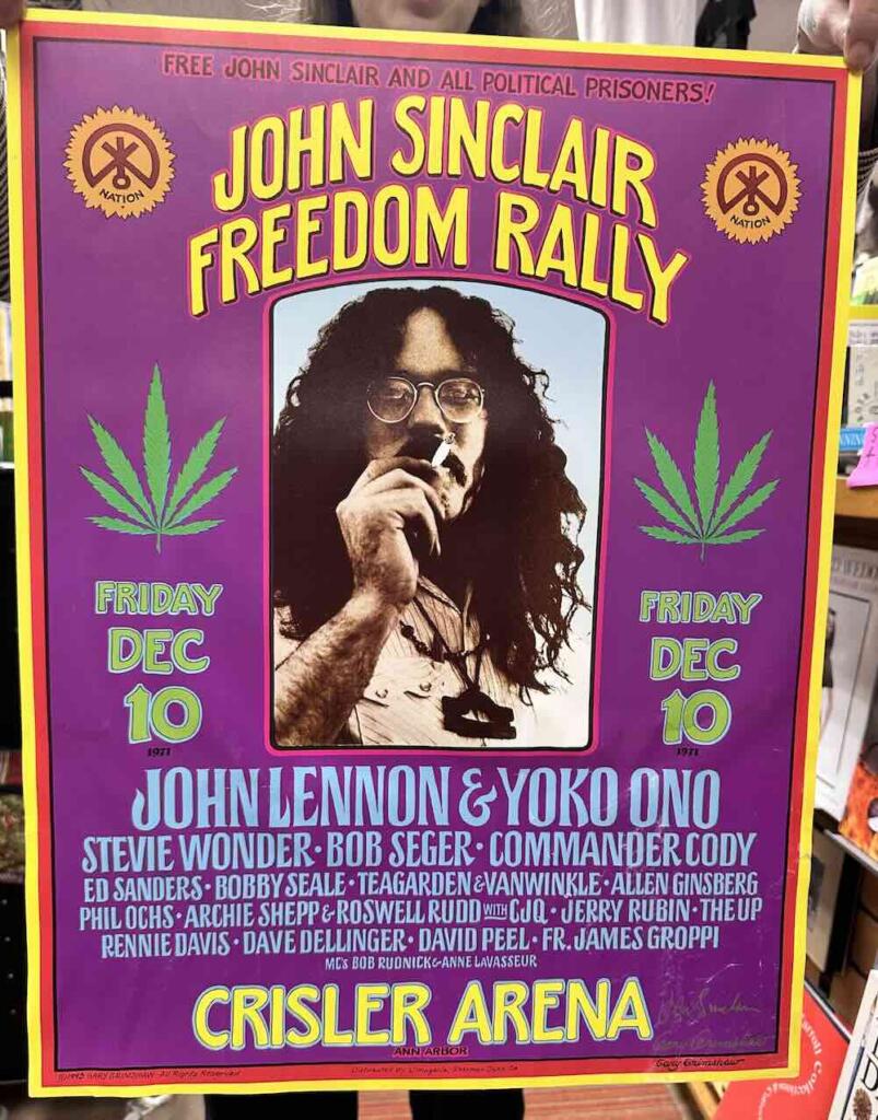 John Sinclair Freedom Rally Poster (signed)