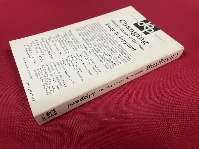 Changing: Essays in Art Criticism, by Lucy R. Lippard - Image 2