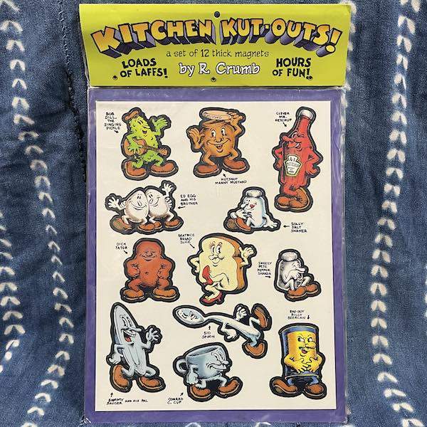 "Kitchen Kut-Outs!": R. Crumb fridge magnets